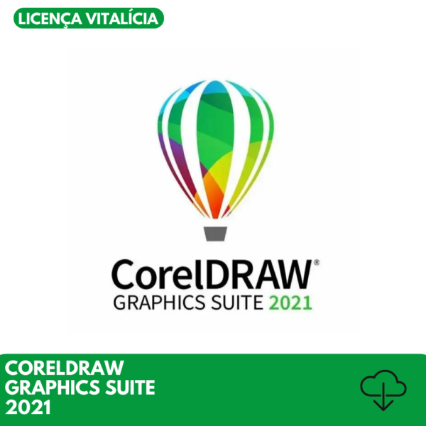 Corel Draw 2021 Completo - Licença vitalícia - Windows